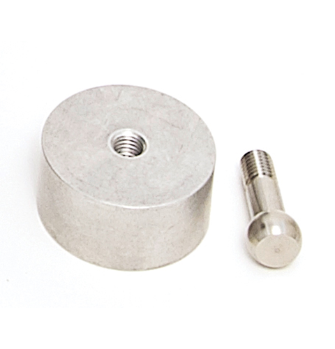 Test disc aluminium 40x40mm/M10, set of 10
